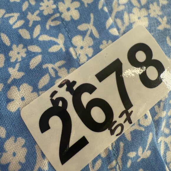 New Old Navy Womens Romper Blue & White Floral Plus 2X Rayon/ Viscose Strappy - Picture 12 of 12